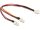 Delock 89343 molex 3 pin anya > 2 x molex 3 pin apa (ventilátor), 22 cm