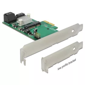   Delock PCI Express-kártya > Hibrid 3 x belső SATA 6 Gb/s + 1 x belső mSATA (89371)