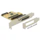 DeLock 4x Soros port bővítő kártya PCIe (89447)