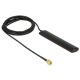 Delock GSM UMTS LTE WLAN 2,4 GHz-es antenna SMA Plug 2 dBi 2dBi mindenirányú ragasztásos rögzítéssel (89491)