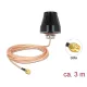 Delock LTE / GSM / UMTS antenna SMA-dugó 2 dBi irányítatlan, rögzített, csatlakozókábellel (RG-316U, (89589)