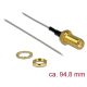 Delock Antennakábel SMA jack válaszfal > nyitott végű, ónozott 1.37 , 94.8 mm menethossz 10 mm