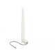 Delock WLAN 802.11 b/g/n Antenna MHF dugó 3 dBi irányított, 1.13 12 cm, flexibilis, klipsz, fehér (89619)