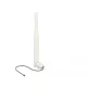 Delock WLAN 802.11 b/g/n Antenna MHF dugó 3 dBi irányított, 1.13 12 cm, flexibilis, klipsz, fehér (89619)
