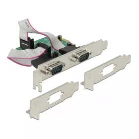   Delock PCI Express kártya > 2 x nagy sebességű 921K, RS-232 soros csatlakozó, tápellátással (89641)