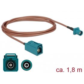   Delock Antennakábel FAKRA Z-dugó > FAKRA Z-hüvely RG-316 1,8 m