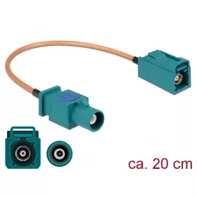   Delock Antennakábel FAKRA Z-dugó > FAKRA Z-hüvely RG-316 20 cm