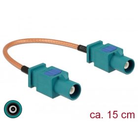   Delock Antennakábel, FAKRA Z-dugó > FAKRA Z-dugó, RG-316 15 cm