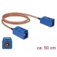 Delock Antenna kábel FAKRA C-hüvely > FAKRA C-hüvely RG-316 50 cm