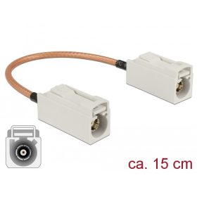  Delock Antenna kábel FAKRA B-hüvely > FAKRA B-hüvely RG-316 15 cm