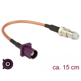   Delock Antennakábel FAKRA D-dugó > FME-hüvely RG-316 15 cm
