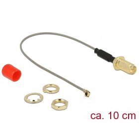   Delock Antenna kábel RP-SMA anya > MHF / U.FL-LP-068 kompatibilis apa csatlakozó 1.13 10 cm
