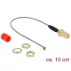 Delock Antenna kábel RP-SMA anya > MHF / U.FL-LP-068 kompatibilis apa csatlakozó 1.13 10 cm