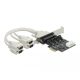 Delock PCI Express Kártya > 4 x soros RS-232 tápfeszültséggel 5 V / 12 V (89895)