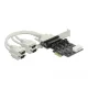 Delock PCI Express Kártya > 4 x soros RS-232 tápfeszültséggel 5 V / 12 V (89895)