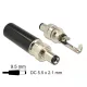 Delock DC csatlakozó apa 5,5 x 2,1 mm dugómérettel és 9,5 mm hosszal