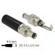 Delock DC csatlakozó apa 5,5 x 2,5 mm dugómérettel és 9,5 mm hosszal