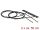 Delock WLAN 802.11 ac/a/h/b/g/n ikerantenna, 2 x MHF  4L csatlakozódugó, 3 - 5 dBi, 1.13 2 x 50 cm-e (89933)