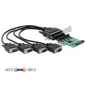   Delock PCI Express Kártya > 4 x soros RS-232 tápfeszültséggel