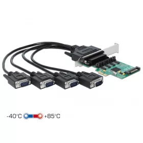   Delock PCI Express Kártya > 4 x soros RS-232 tápfeszültséggel