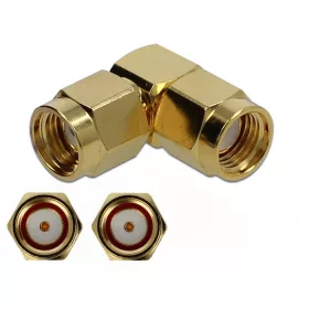Delock Adapter RP-SMA-dugó apa RP-SMA-dugó 90  10 GHz