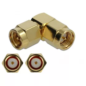 Delock Adapter SMA-dugó apa SMA-dugó 90  10 GHz (89950)