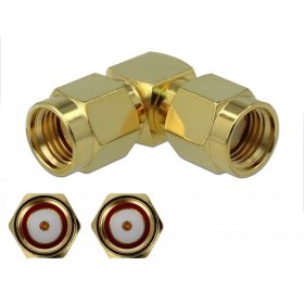 Delock Adapter RP-SMA-dugó apa RP-SMA-dugó 90  3 GHz