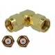 Delock Adapter RP-SMA-dugó apa RP-SMA-dugó 90  3 GHz