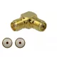 Delock Adapter, SMA csatlakozóhüvely apa SMA csatlakozóhüvely 90  3 GHz (89964)