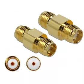   Delock Adapter, SMA csatlakozóhüvely apa SMA csatlakozóhüvely 10 GHz (89974)