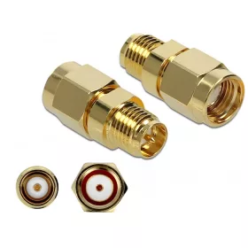   Delock Adapter RP-SMA-dugó apa RP-SMA csatlakozóhüvely 10 GHz