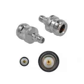   Delock Adapter, N csatlakozóhüvely apa SMA csatlakozóhüvely 10 GHz (89986)