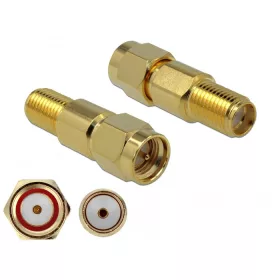   Delock Adapter SMA-dugó apa SMA csatlakozóhüvely 3 GHz (89990)