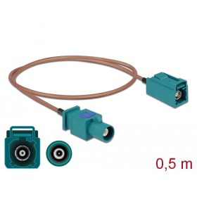   Delock Antennakábel FAKRA Z-dugó > FAKRA Z-hüvely RG-316 0,5 m