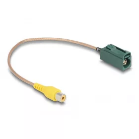   Delock Kábel FAKRA E anya apa RCA anya RG-179, 32 cm (90009)