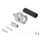 Delock BNC apa RG-174 / RG-316 krimpelésére illeszkedő süllyesztő csővel