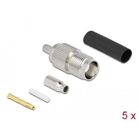   Delock TNC Buchse RG-174 / RG-316 krimpelésére illeszkedő süllyesztő csővel (90016)