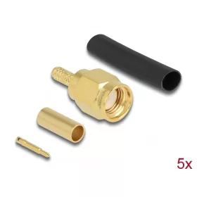   Delock SMA apa RG-174 / RG-316 krimpelésére illeszkedő süllyesztő csővel (90034)