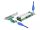 Delock PCI Express Riser kártya x1 - 2 x PCI 32 Bit bővítőhely, 60 cm-es -kábellel (90066)