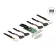 Delock PCI Express 4.0 x16 kártya - 4 x SFF-8639 NVMe - elágazás - alacsony profilú formatényező