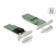 Delock PCI Express x16 Card - 4 x belső NVMe M.2 M-kulcs - alacsony profilú formatényező