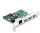 Delock PCI Express x1 Kártya - 3 x USB 5 Gbps A-típusú anya + 1 x Gigabit LAN