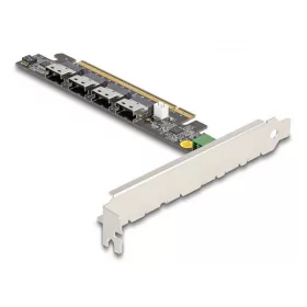   Delock PCI Express 16 kártya 4 x belső SFF-8654 4i NVMe-hez - elágazás (90111)