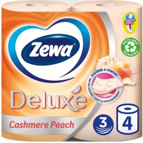   Zewa Deluxe toalettpapír 3 rétegű 4 tekercs Cashmere Peach