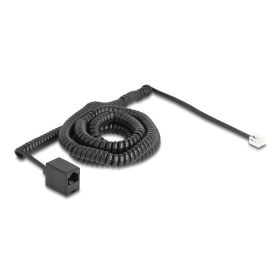   Delock Telefon csavart kábel RJ11 apa - RJ45 anya fekete színű 10 m (90119)