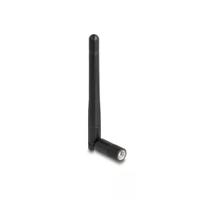   Delock WLAN 802.11 ac/ax/a/b/g/n antenna RP-SMA-dugó 2 dBi mindenirányú, dönthető csatlakozással (fekete színű) (90150)