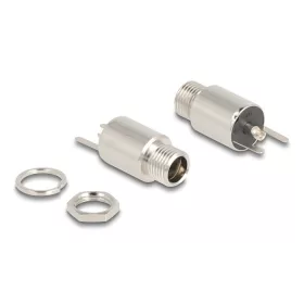   Delock DC csatlakozó anya 5,5 x 2,1 mm-es forrasztott foglalatfej verzióval - kerek 20 V / 9 A (90170)