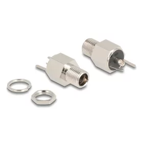   Delock DC csatlakozó anya 5,5 x 2,5 mm-es forrasztott foglalatfej verzióval - Hexagon 20 V / 9 A (90188)