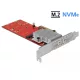 Delock PCI Express x8 kártya - 2 x belső NVMe M.2 M-kulcs - alacsony profilú formatényező