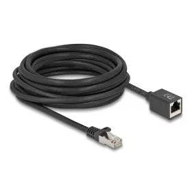   Delock Hálózat bővítő kábel RJ45 apa - RJ45 anya Cat.6A S/FTP 7,5 m fekete (90320)